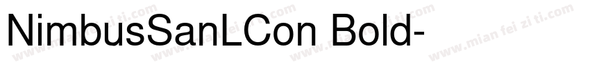 NimbusSanLCon Bold字体转换